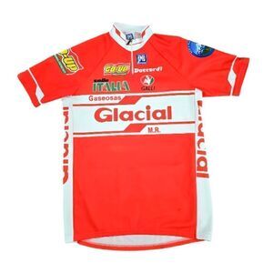Classic Retro Santini Cycling Jersey Gaseosas Glacial Half Zip Size XXL